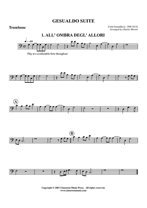 Gesualdo Suite - Trombone
