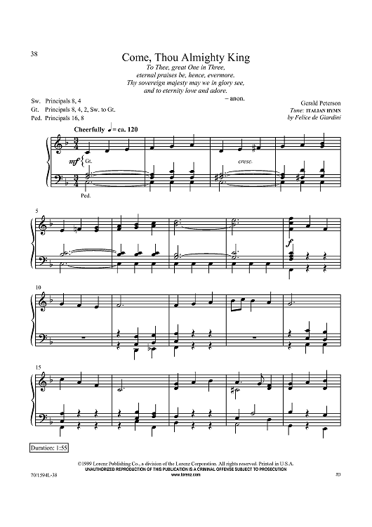 Come, Thou Almighty King