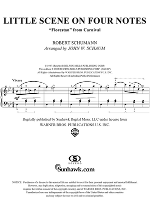 Little Scene on Four Notes ("Florestan" from Carnival, Op. 9)