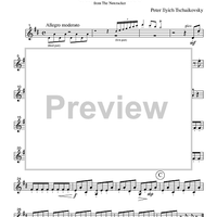 Chinese Dance from the Nutcracker - Part 2 Flute, Oboe or Violin