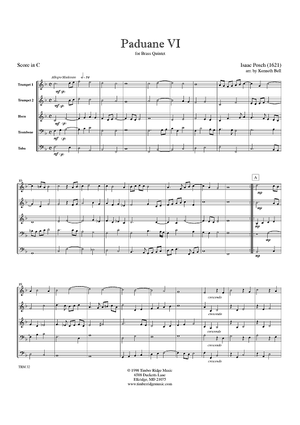 Paduane VI - Score
