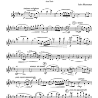 Meditation - from Thais - Part 1 Clarinet in Bb