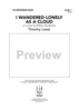 I Wandered Lonely as a Cloud - on a poem by William Wordsworth - Score