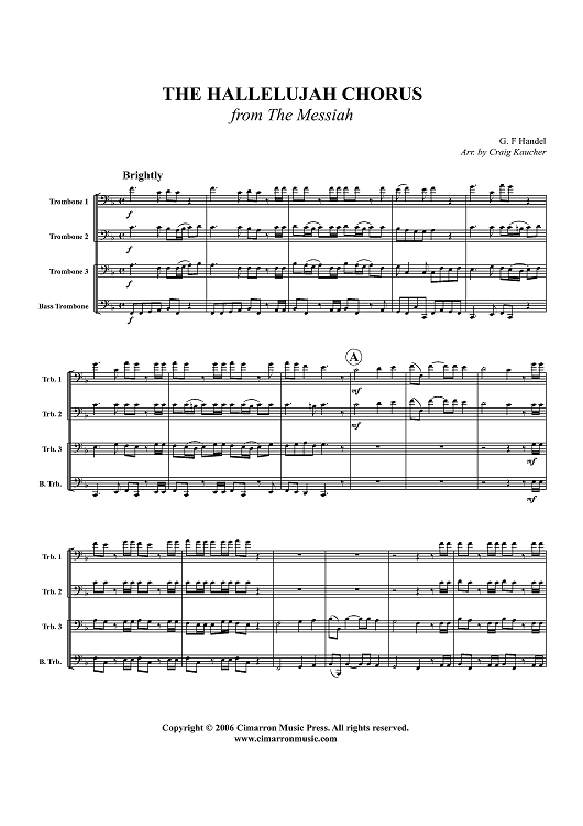 The Hallelujah Chorus - Score