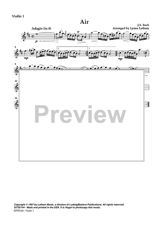 Air - Violin 1