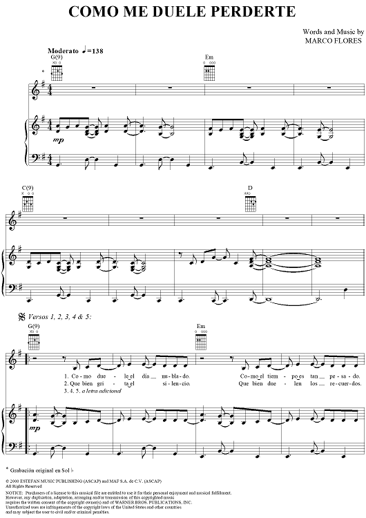 Como Me Duele Perderte