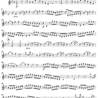 Violin Duet No. 7 in B-flat Major from "Twelve Easy Duets", Op. 10 - Violin 1