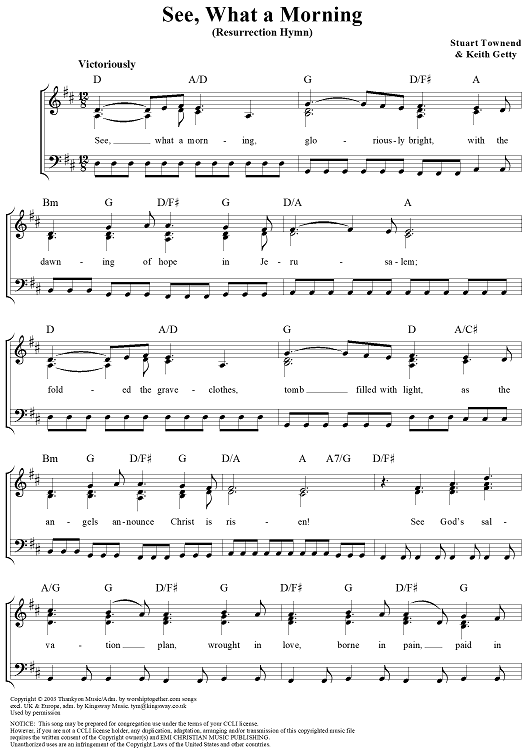 See, What a Morning (Resurrection Hymn)