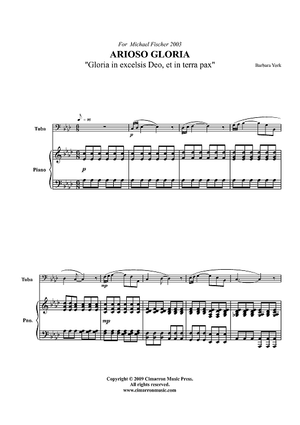 Arioso Gloria - Piano Score