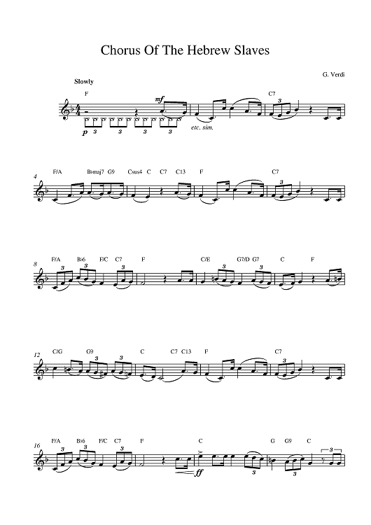 Chorus Hebrew Slaves