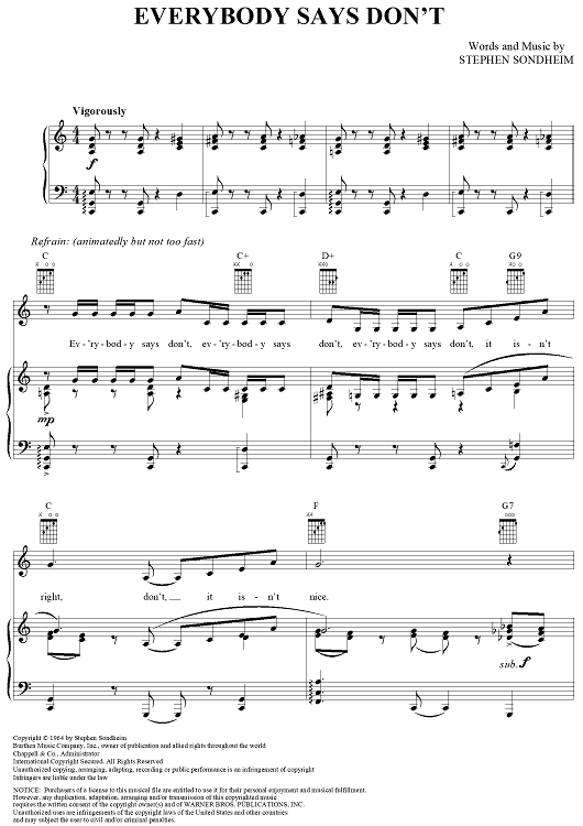 Everybody Says Don't