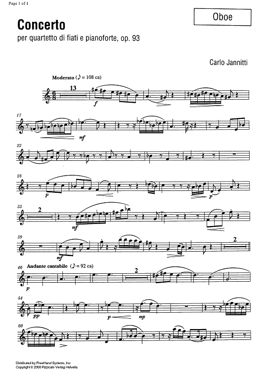 Concerto Op.93 - Oboe