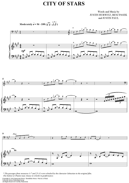 City of Stars - from La La Land