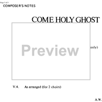 Come Holy Ghost