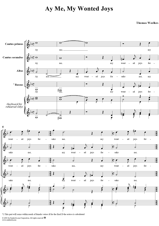 Ay Me, My Wonted Joys