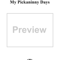 I Am Thinking of My Pickaninny Days