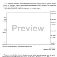 Cello - From the Harmonics to the Positions - Cello