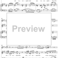 "Ach, unaussprechlich ist die Not", Aria, No. 2 from Cantata No. 116: "Du Friedefürst, Herr Jesu Christ" - Piano Score