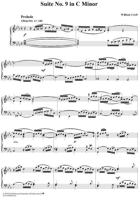 Suite No. 9 in C Minor