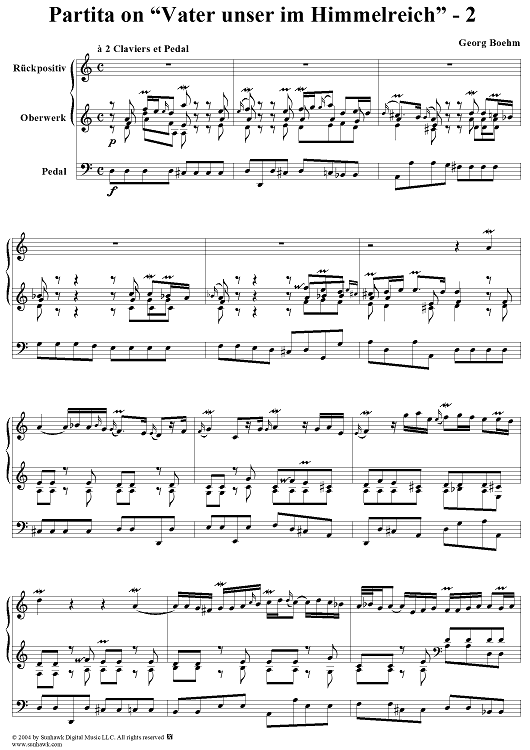 Partita on "Vater unser im Himmelreich" - 2