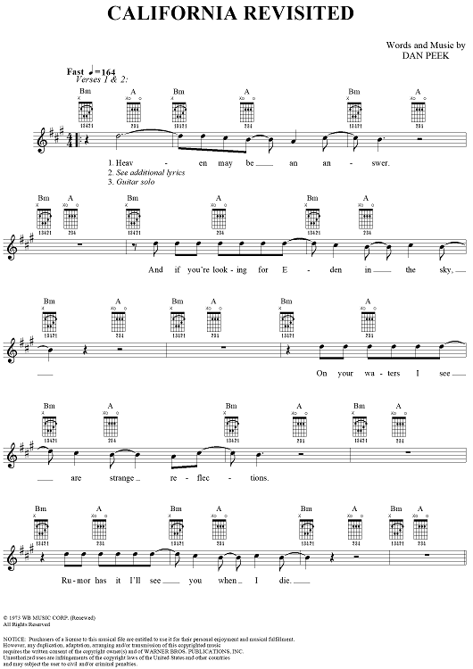 California Revisited