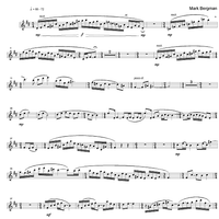 On Misty Thoughts and Sunlit Morns - B-flat Soprano Saxophone