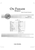 On Parade March - Score