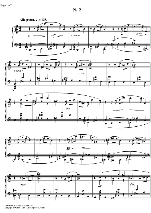 Prelude Op.11 No. 2