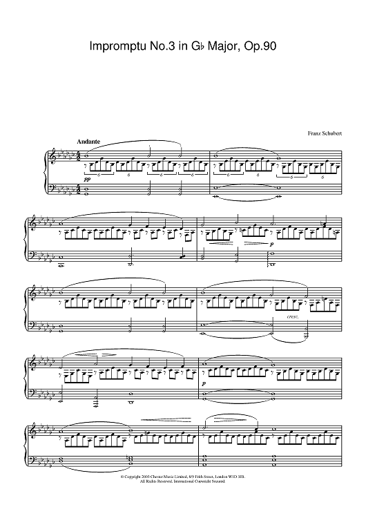 Impromptu No.3 in Gb Major, Op.90