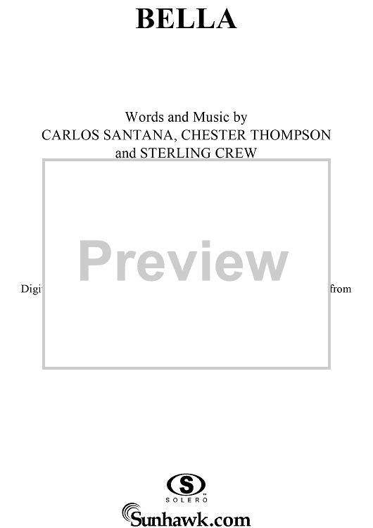 Carlos santana bella sales