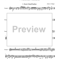 4 Yuletide Fanfares - Trumpet 4