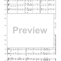 Water Music (Minuet and Bourrée) - Score