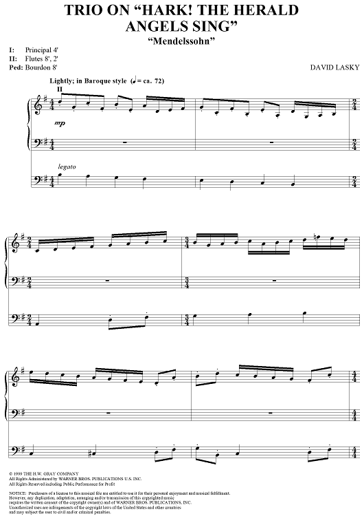 Trio on "Hark! The Herald Angels Sing"