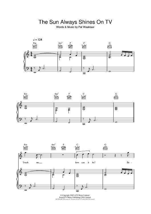 The Sun Always Shines On TV