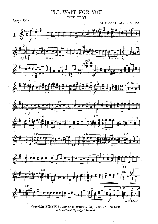 Mandolin & Guitar Collection No. 20A - Banjo