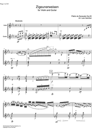 Zigeunerweisen Op.20 - Score