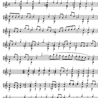 Partita No. 1 B Major BWV 1002 - Guitar