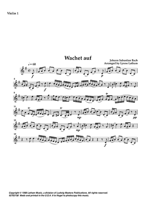 Wachet auf - Violin 1