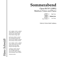 Sommerabend Op.84 No. 1
