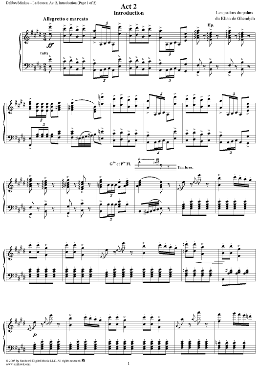 La Source, Act 2, Introduction