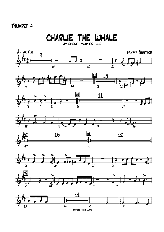 Charlie the Whale - Trumpet 4