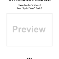 Lyric Pieces Book 9, op. 68, no. 2: Grossmutters Menuett (Grandmother's Minuet)