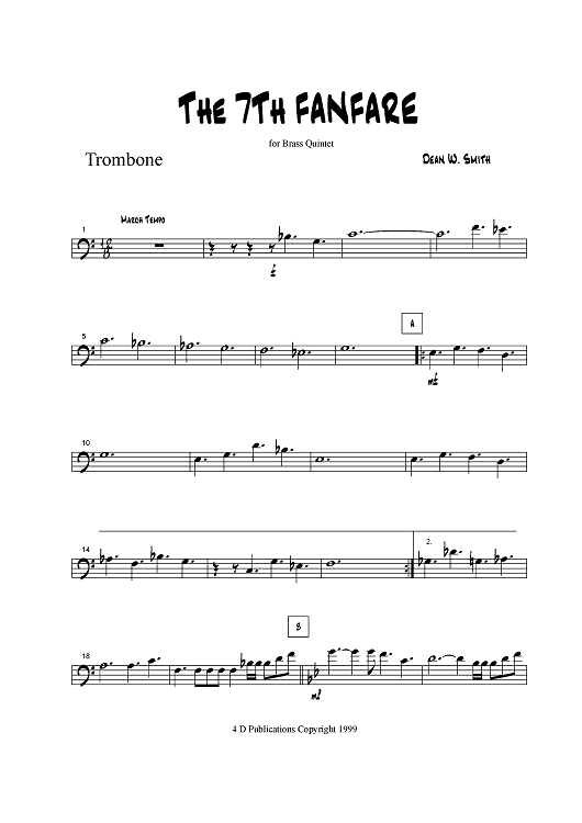 The 7th Fanfare - Trombone