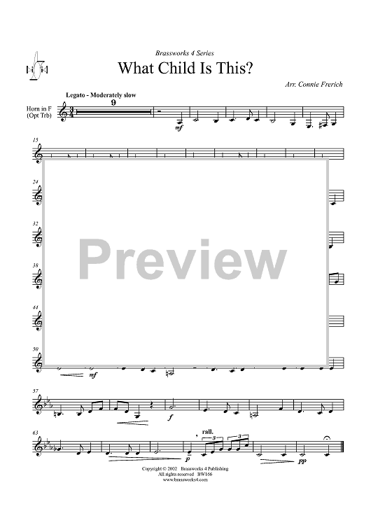 What Child is This? - Alt French Horn in F