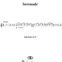 Serenade - Solo Horn in F