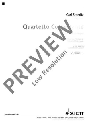 Quartet concertante G Major - Violin II