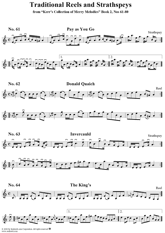 Nos. 61-80: Reels and Strathspeys
