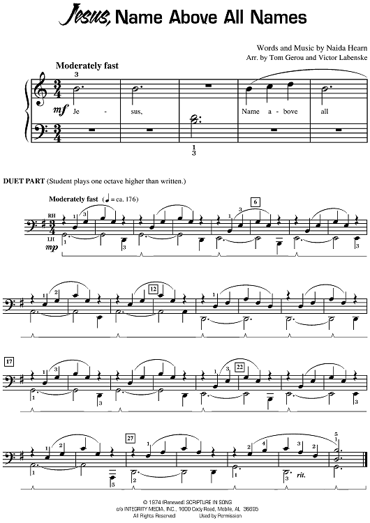 Jesus, Name Above All Names