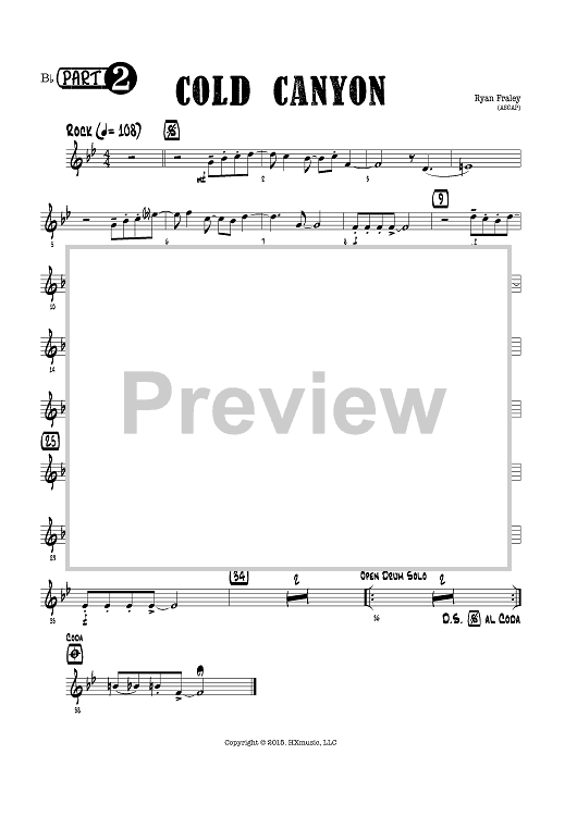 Cold Canyon - Bb Instruments Part 2