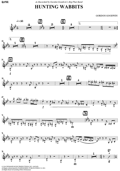 Hunting Wabbits - Guitar